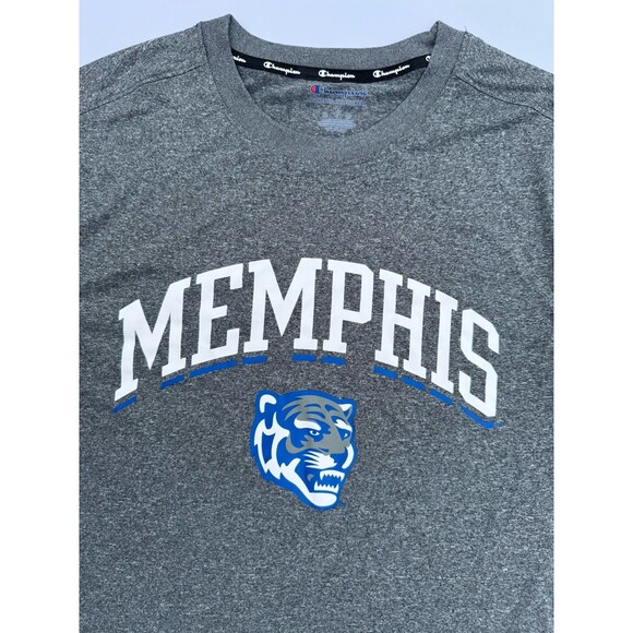 Champion Men’s Memphis Tigers T-Shirt Size Large Gray Short Sleeve Graphic Tee - Picture 5 of 8
